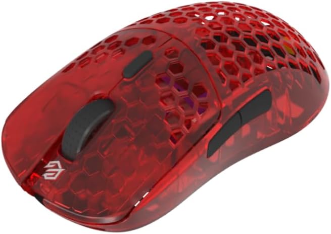 G-Wolves HTX ACE Wireless Gaming Mouse (Honeycomb, Ruby Red)