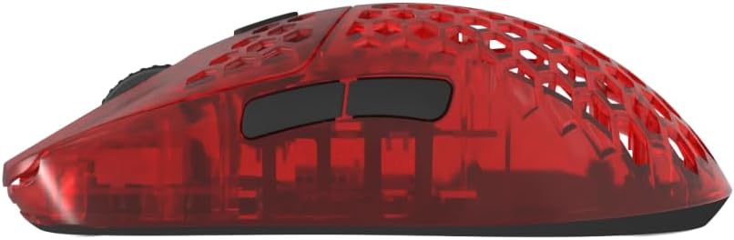 G-Wolves HTX ACE Wireless Gaming Mouse (Honeycomb, Ruby Red)