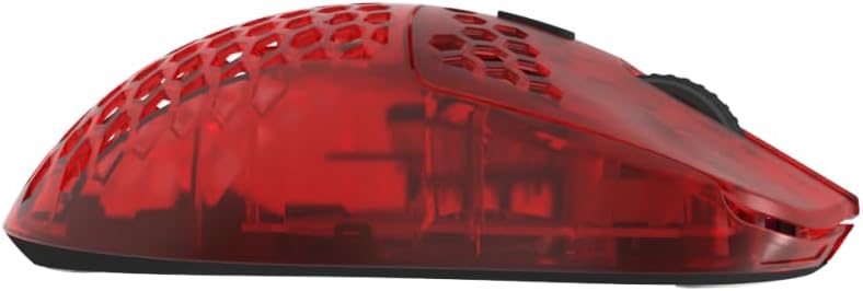 G-Wolves HTX ACE Wireless Gaming Mouse (Honeycomb, Ruby Red)