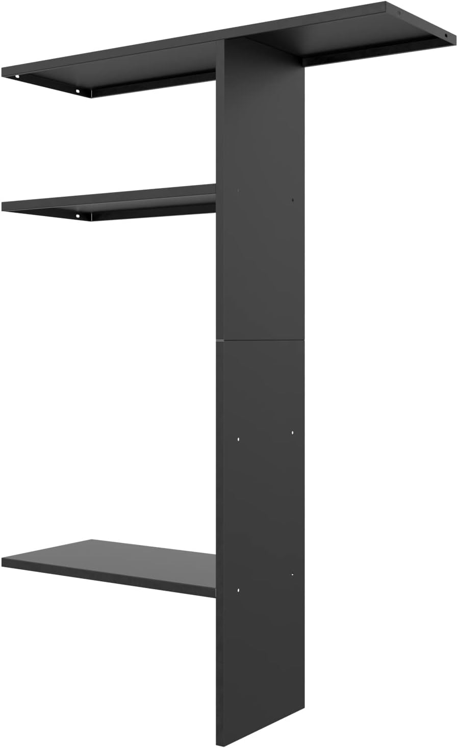 ADDOK Metal Shelve Laminate kit,Vertical Outdoor Storage Cabinet Specialized,68' x 46' x 15'(Black)
