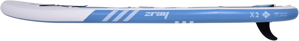Zray 10 Foot 10 Inch X-Rider Deluxe X2 Inflatable SUP Outdoor Sport All Around Stand Up Paddle Board Kit with Ultimate Agile Light Technology, Blue