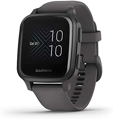 Garmin Venu Sq Music, GPS Smartwatch with Bright Touchscreen Display, Features Music and Up to 6 Days of Battery Life, Black (Renewed Premium)