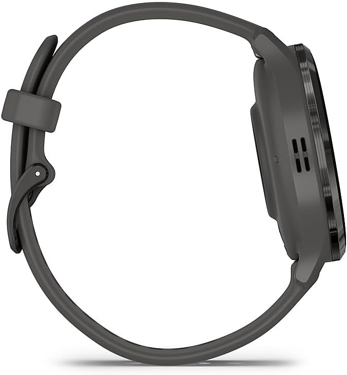 Garmin 010-02785-00 Venu 3S Health Fitness GPS Smartwatch Steel Bezel with Pebble Gray Case 41mm | Official USA Partner Model | Bundle with Deco Screen Protector, Fitness & Wellness Suite