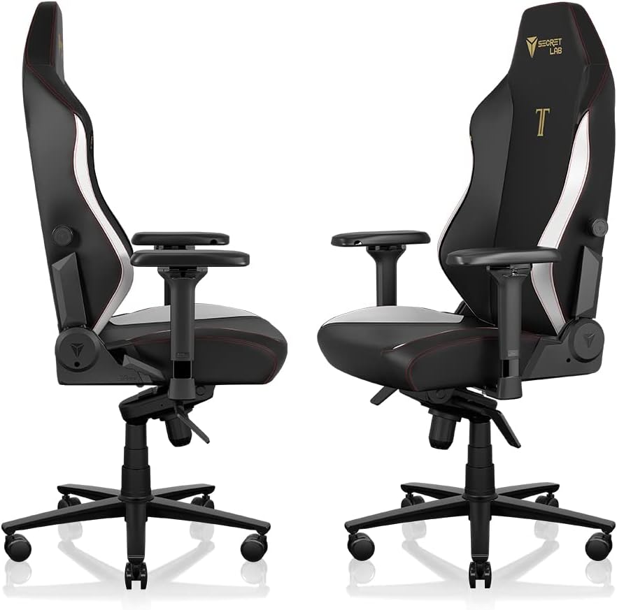 Secretlab Titan Evo Classic Gaming Chair - Reclining, Ergonomic & Comfortable Computer Chair with 4D Armrests, Magnetic Head Pillow & 4-Way Lumbar Support - Black - Leatherette