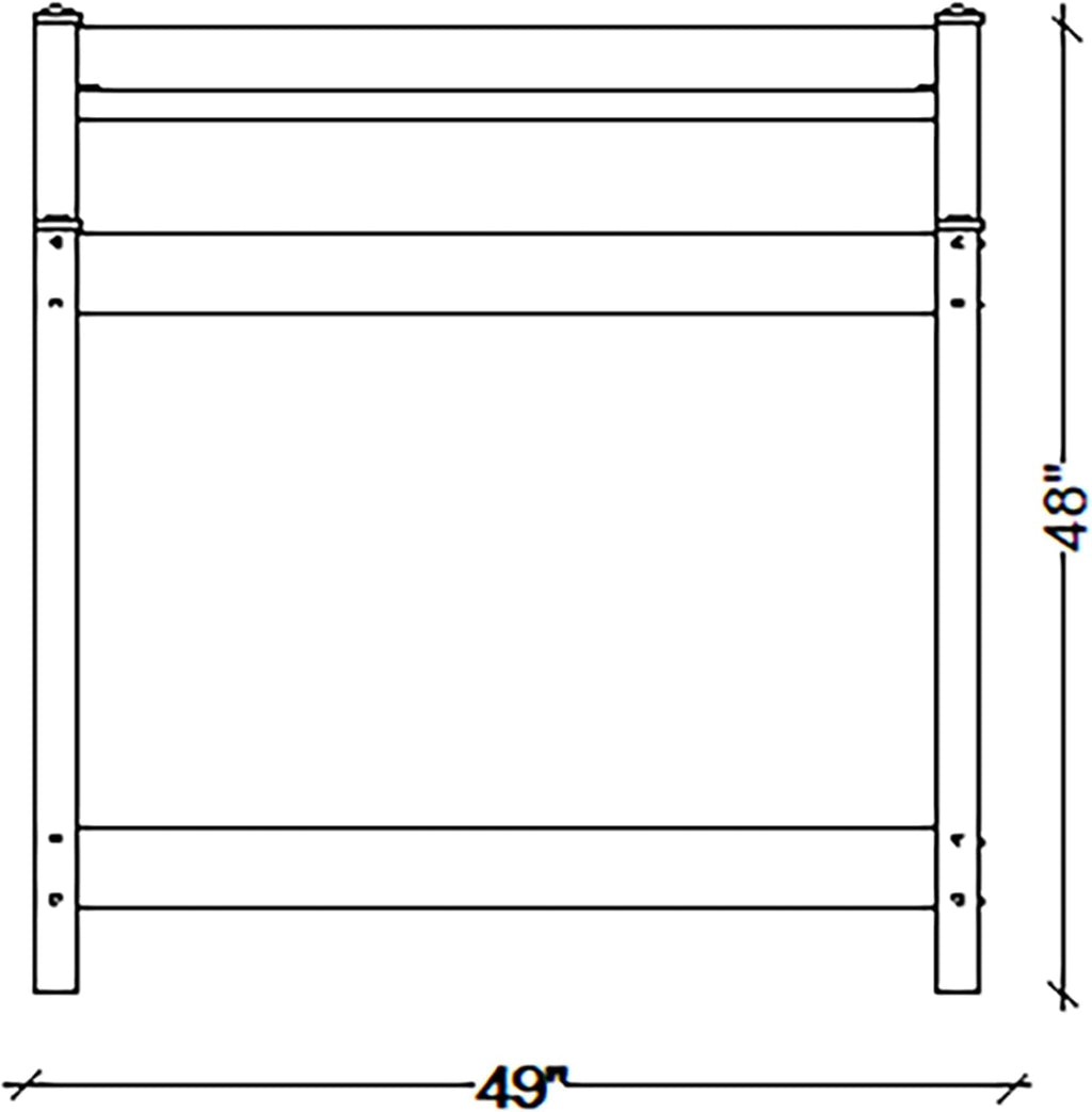 Dura-Trel 11203 Greenfield Potting Bench, White, 49'H