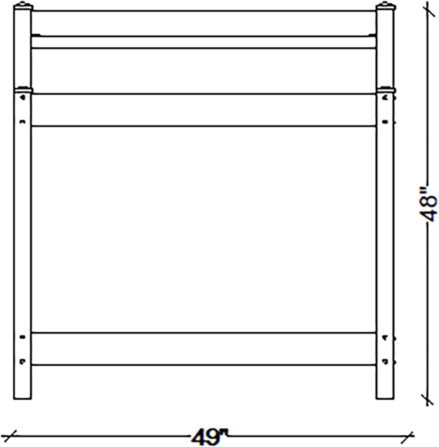Dura-Trel 11203 Greenfield Potting Bench, White, 49'H