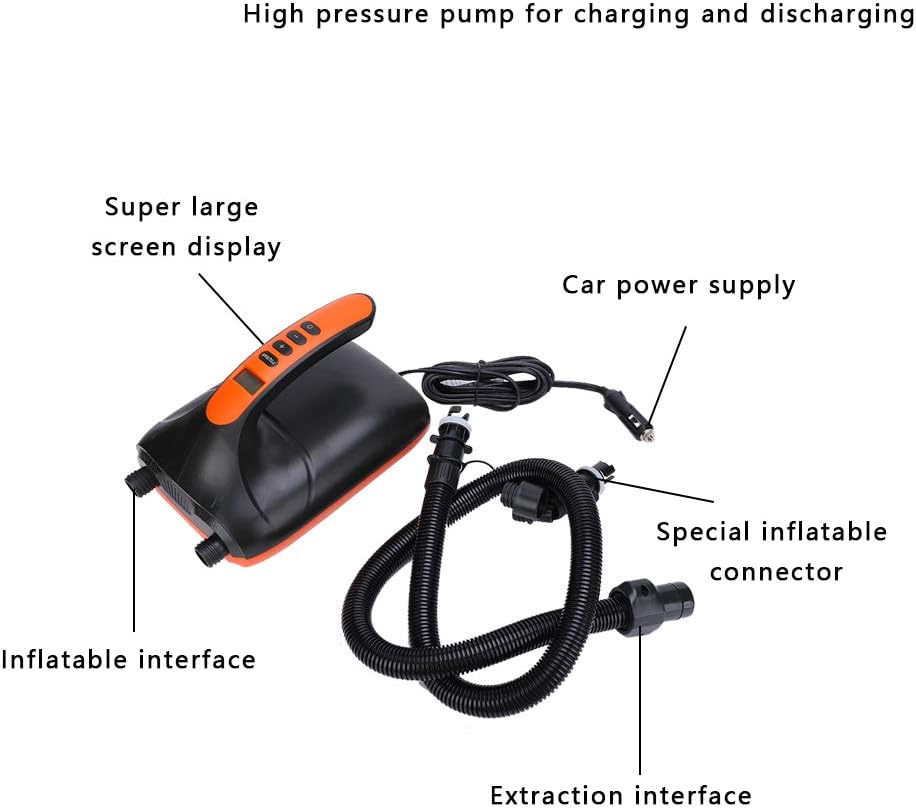Inflatable Pump High Pressure Electric Pump for Paddle Board Surfboard Car Dual Purpose HT?782