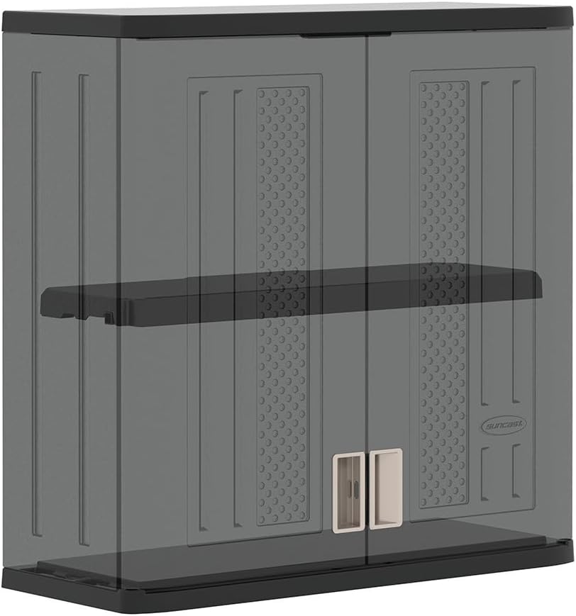 Suncast Wall Storage Cabinet, Black