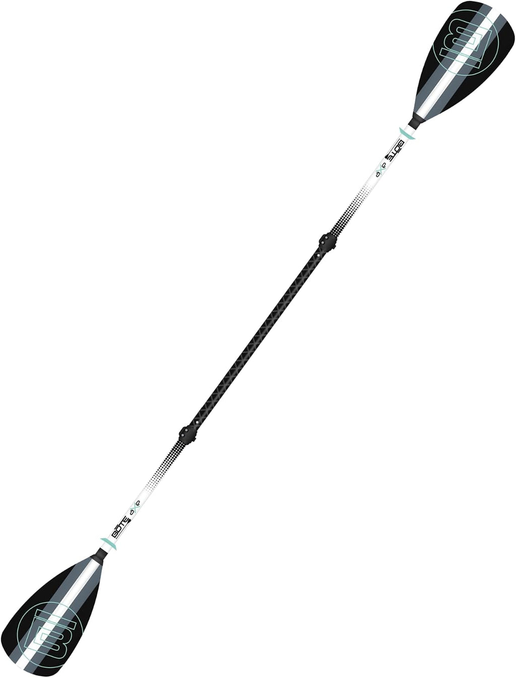 BOTE 4-Piece Hybrid Paddle Fiberglass Stand Up Paddle Board Kayak Universal Convertible Axe Blade Paddle Fishing Kayaking Surfing Canoe Family Friendly Adult 4 Piece