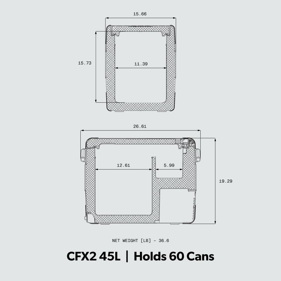 Dometic CFX Electric Cooler | Portable Freezer | CFX2 Series | AC/DC or Solar Powered