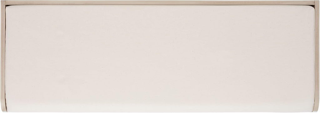 SAFAVIEH Home Collection – Briar 3-Drawer Upholstered Storage Bench, Farmhouse Entryway Accent Bench with Cushion Top, Sand Frame & Distressed White Drawer Fronts (BCH5700B)