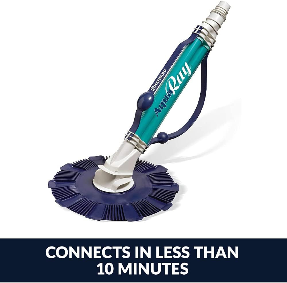 Hayward DV1000 Aqua Ray Flapper Disc Above Ground Suction Pool Cleaner for Pools up to 16 x 32 ft. with 32 ft. Hose (Automatic Pool Vacuum)