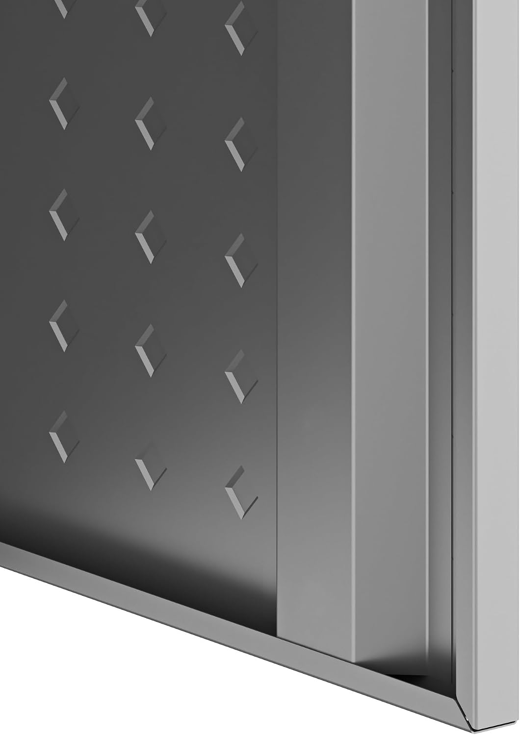Manhattan Comfort Fortress Standing Cabinet Storage, Black/Gray