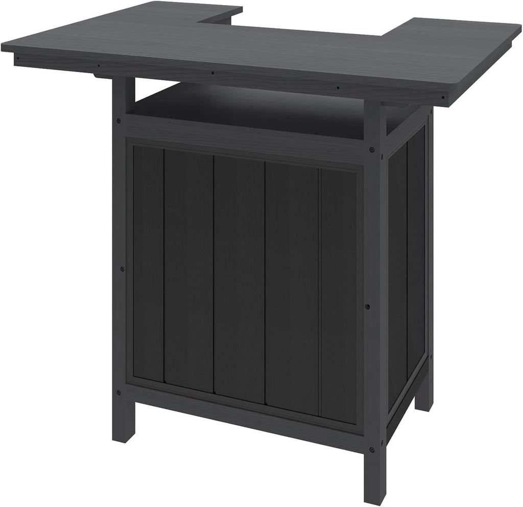 Outdoor Bar, Patio Bar, Outdoor Kitchen Island, Outside Bar, Backyard Bar, HDPE & Aluminum Frame for Entertaining