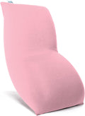 Yogibo Short Bean Bag Lounger Chair for Adults, Kids and Teens with Filling, Soft, Plush, Comfy, Sensory Lounge Beanbag Loveseat, Washable Cover, Flamingo