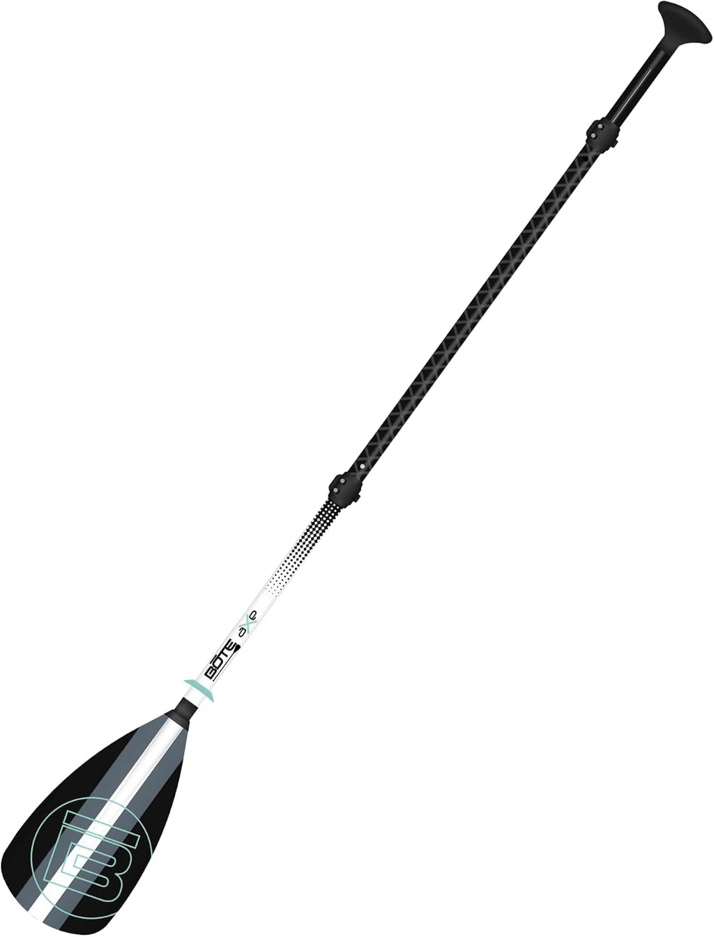 BOTE 4-Piece Hybrid Paddle Fiberglass Stand Up Paddle Board Kayak Universal Convertible Axe Blade Paddle Fishing Kayaking Surfing Canoe Family Friendly Adult 4 Piece