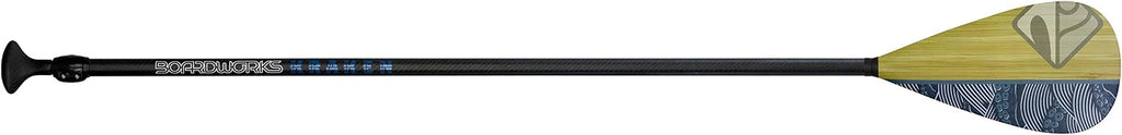 Boardworks 2 Piece SUP or Stand Up Paddle Board Paddle, Fiberglass Blade, Adjustable Carbon Fiber Shaft, 70 - 86 Inches