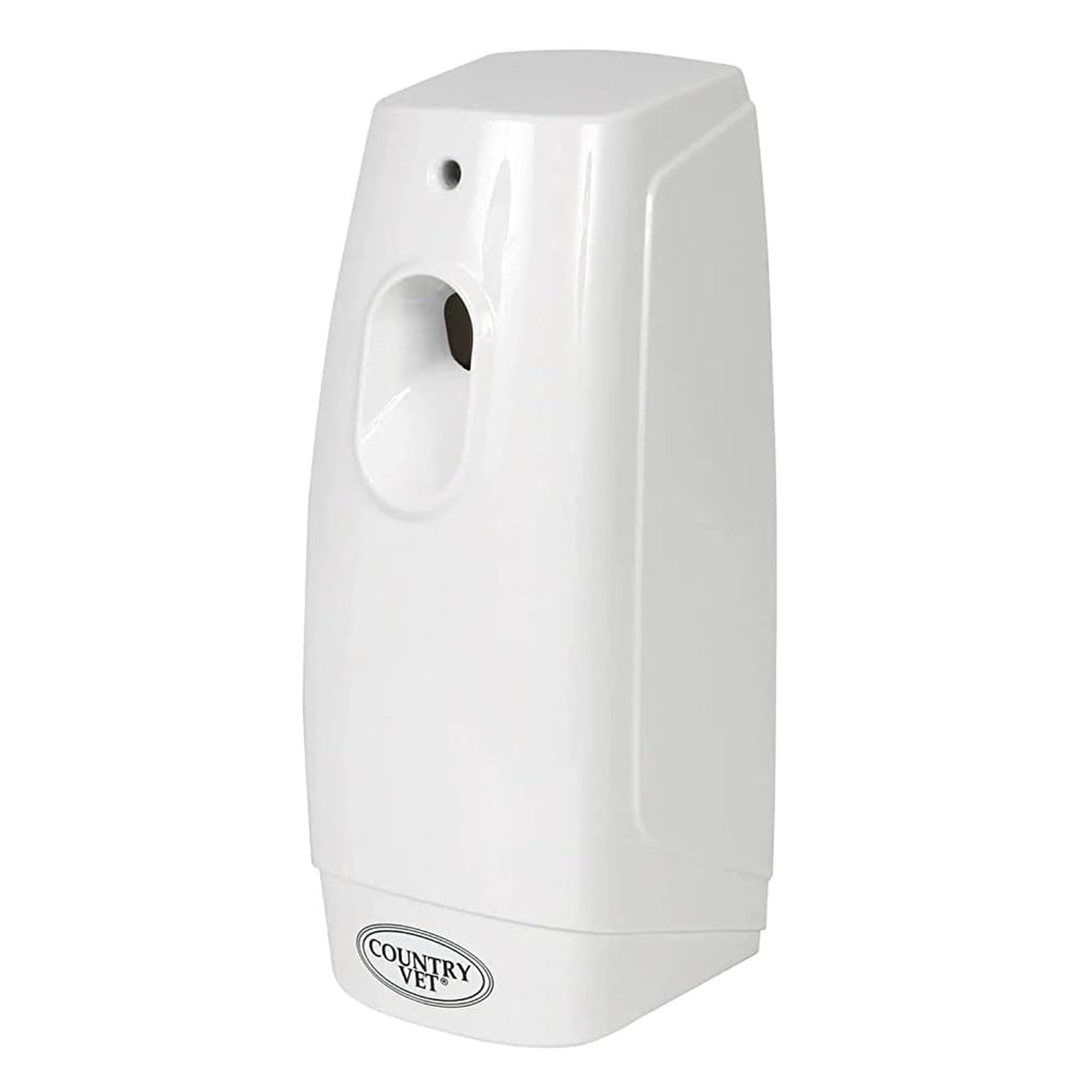 Country Vet Mosquito+Fly Metered Spray Refill (Case of 12) & Automatic Metered Dispenser (Case of 12) - 342033CVA - Great for Barns, Stables, Farms, Stalls and Outdoor Insect/Fly Prevention