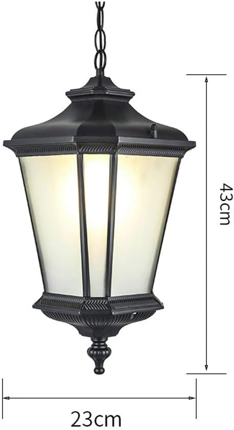 Nordic Outdoor Hanging Lamp Modern Creative Landscape Pendant Lights Villa Pavilion Garden Decoration Chandelier Aisle Waterproof IP55 Metal with Glass Lampshade Lamps