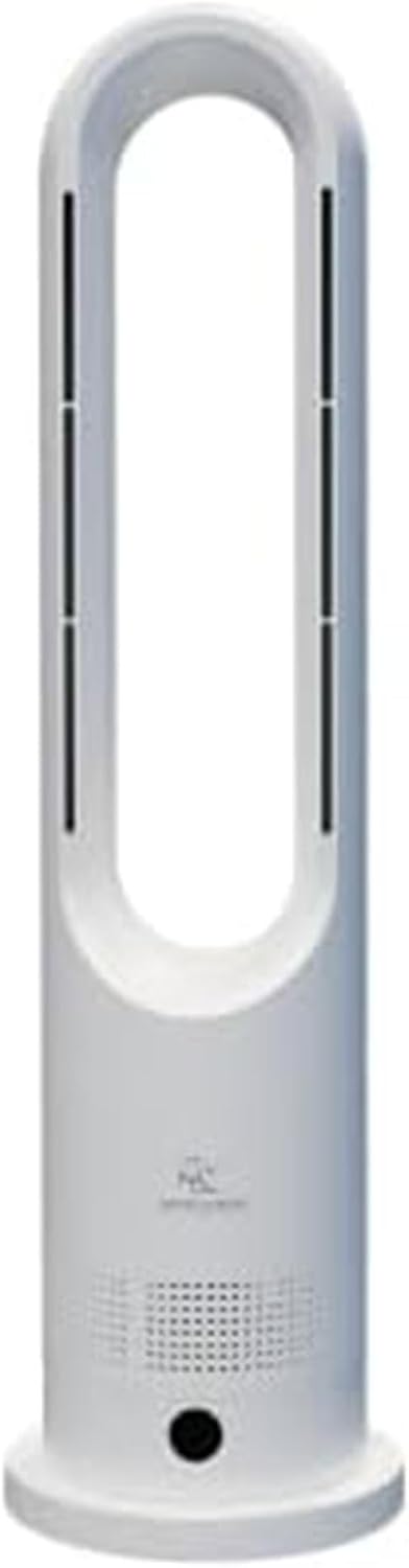 MRCOOL MrBreeze 4K BTU Bladeless Heating & Cooling Tower Fan, Quiet Portable Electric Indoor Heater with Oscillation and Remote Control, White