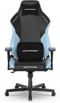 DXRacer Drifting L Ergonomic Video Gaming Chair with Lumbar Support and Headrest, Office Reclining Computer Chair for Adults, Racing Style Height Adjustable (EPU Leatherette, Black Blue)