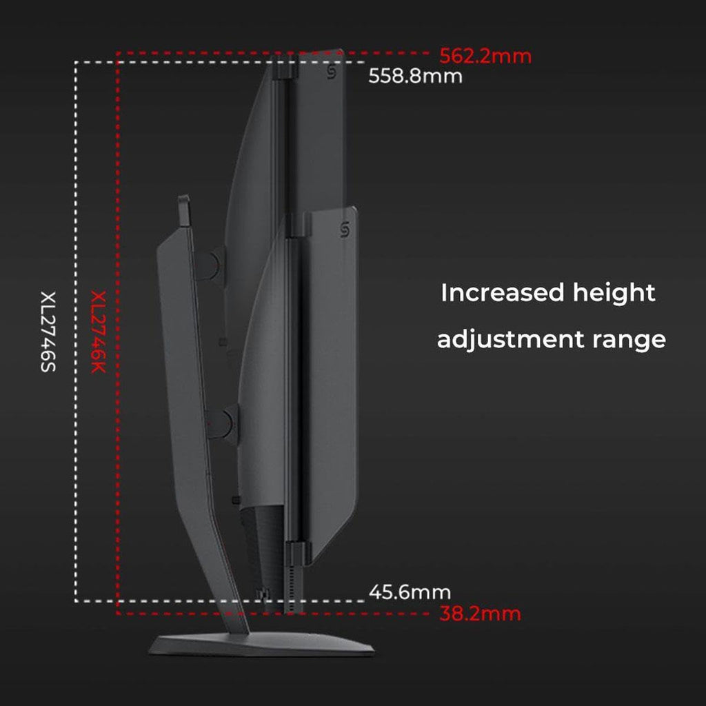 BenQ Zowie XL2746K 27-inch 240hz Gaming Monitor | 1080P 1ms | DyAc+ | Color Vibrance | Black Equalizer | Enhanced Height, Tilt and Base Adjustment | XL Setting to Share | S-Switch | Shield
