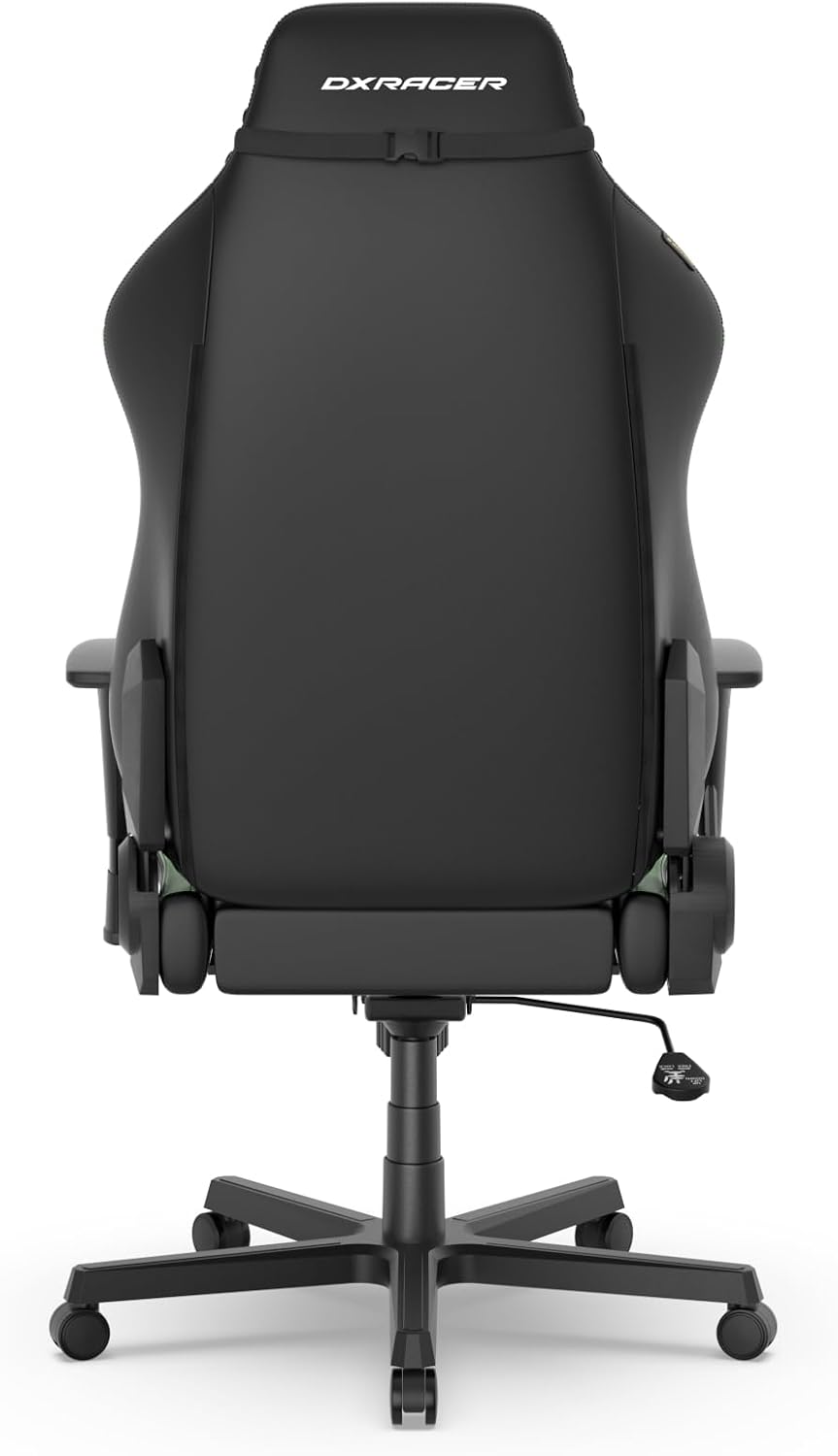 DXRacer Drifting L Ergonomic Video Gaming Chair with Lumbar Support and Headrest, Office Reclining Computer Chair for Adults, Racing Style Height Adjustable (EPU Leatherette, Black Green)