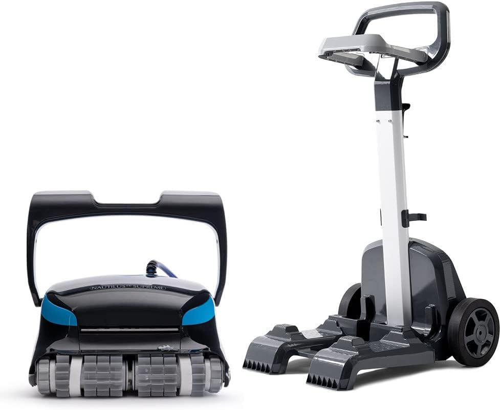 Dolphin Nautilus CC Supreme Wi-Fi Automatic Robotic Pool Vacuum Cleaner Includes Caddy, Easy to Transport and Store, Ideal for In-Ground Pools up to 50 FT in Length