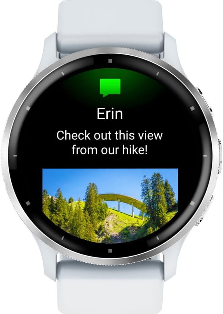 Garmin 010-02784-00 Venu 3 Health Fitness GPS Smartwatch Silver Steel Bezel & Whitestone Case (45mm) | Official USA Partner Model | Bundle with Deco Screen Protector, Fitness & Wellness Suite