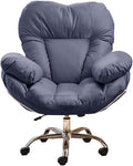 Lazy Sofa Gaming Chair Office Chairs Recliner Chair for Bedroom, Study, Office; Modern Style; Blue, Leather; Ergonomic, Adjustable Height