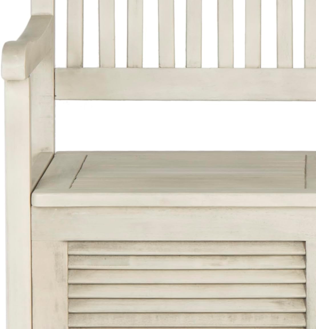 Safavieh Outdoor Collection Brisbane Grey Storage Bench