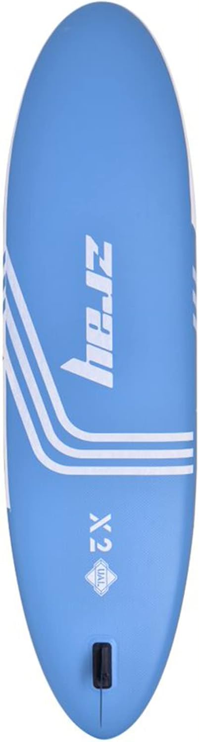 Zray 10 Foot 10 Inch X-Rider Deluxe X2 Inflatable SUP Outdoor Sport All Around Stand Up Paddle Board Kit with Ultimate Agile Light Technology, Blue
