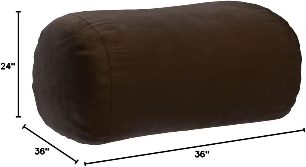 Sofa Sack Bean Bag Lounger - Plush Bean Bag Sofas with Super Soft Microsuede Cover - XL Memory Foam Stuffed Lounger Chairs for Kids, Adults, Couples - Jumbo Bean Bag Chair Furniture 6 Feet - Chocolate