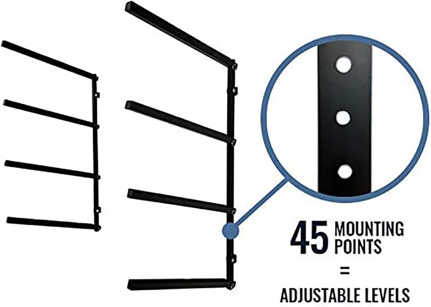 StoreYourBoard 4 Paddleboard Storage Rack, Adjustable Wall Mounted Indoor Garage Organizer, Standup Holds SUPs and Kayaks