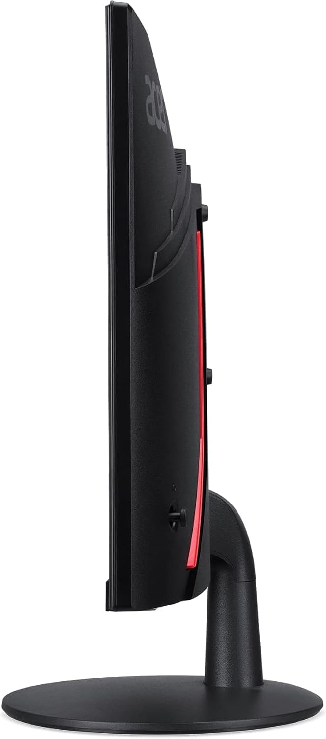 Acer Nitro ED240Q FreeSync FHD 1500R Curve Monitor ZeroFrame Design with 1ms Response Time, VESA Mount (100mm), VGA, HDMI & Dockztorm Hub, Black (UM.UE0AA.H01) & ErgoFlexy Dual Monitor Mount (2Pack)