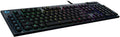 Logitech G815 LIGHTSYNC RGB Mechanical Gaming Keyboard with Low Profile GL Tactile Key Switch, 5 programmable G-Keys, USB Passthrough, Dedicated Media Control - Tactile