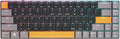 Cherry MX-LP 2.1 Compact Wireless Gaming Keyboard. RGB MX Silver Speed Switches. RGB Lighting Low-Profile MX Precision switches. 65% Size. 68 Keys. (Black & Orange)