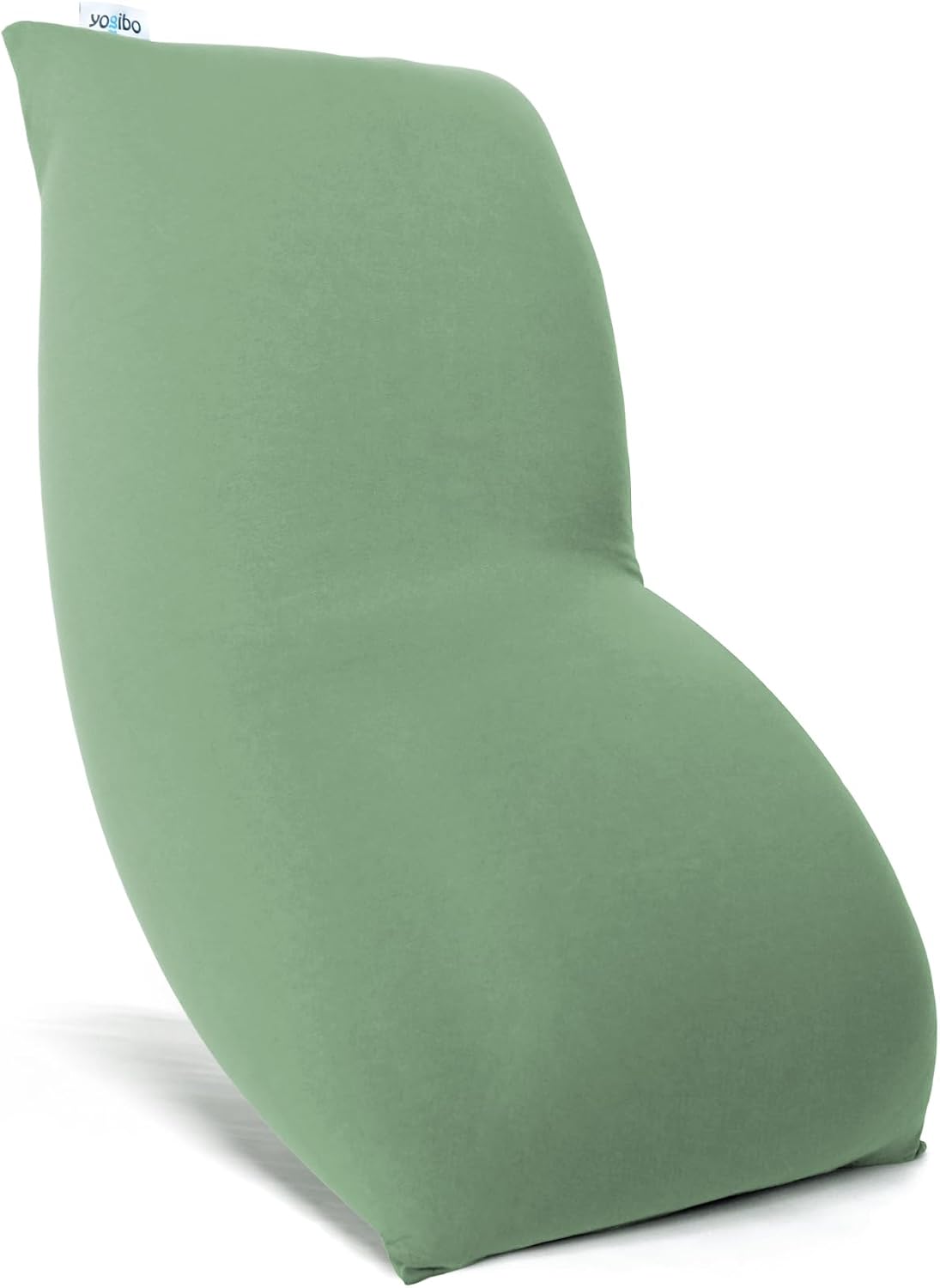 Yogibo Short Bean Bag Lounger Chair for Adults, Kids and Teens with Filling, Soft, Plush, Comfy, Sensory Lounge Beanbag Loveseat, Washable Cover, Fern