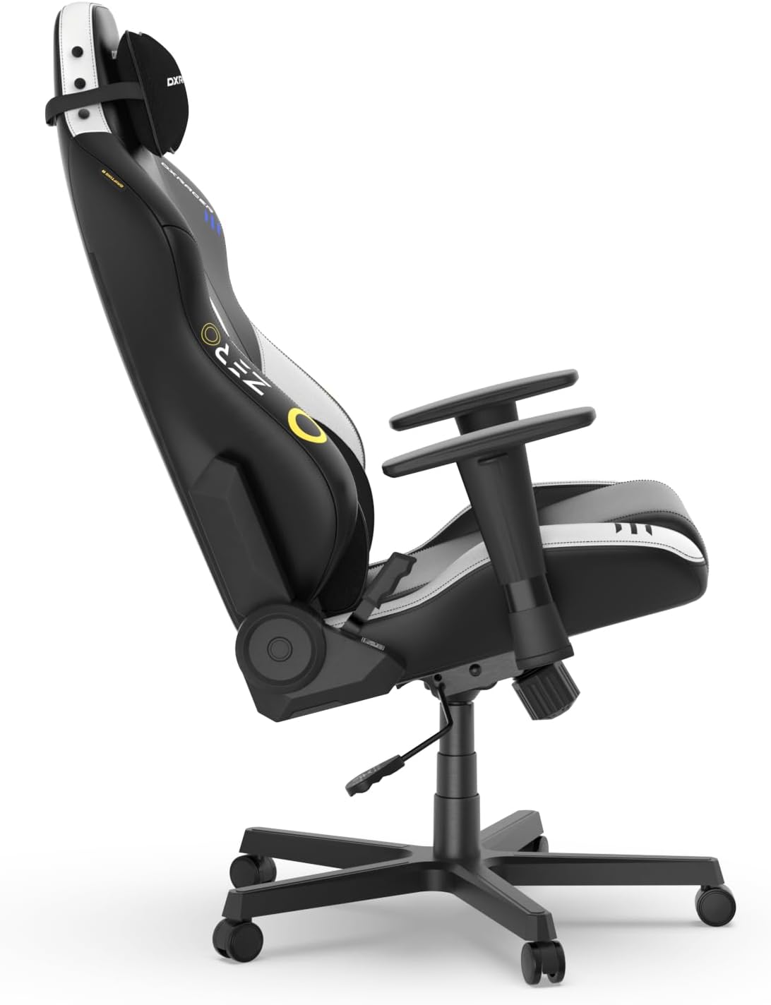 DXRacer Drifting L Ergonomic Video Gaming Chair with Lumbar Support and Headrest, Office Reclining Computer Chair for Adults (EPU Leatherette, Zero)