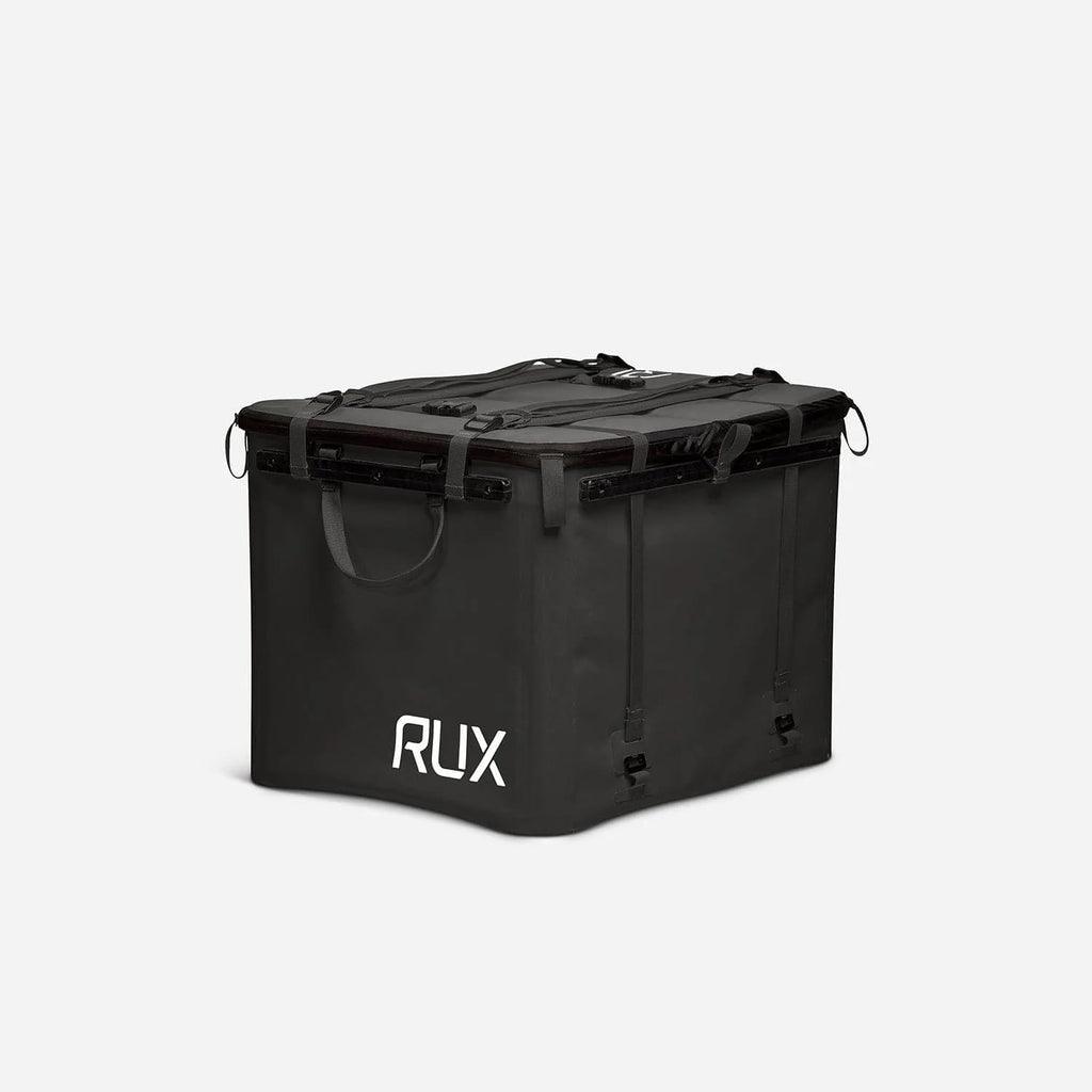 RUX 70L Collapsible Gear Box (Black) - Modular Adventure Storage Solution For Camping Storage, Overlanding, Off-road And Van Life - Weatherproof, Durable and Multifunctional