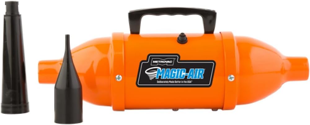 METROVAC Magic Air Electric Air Pump for Inflatables, Portable Inflator Deflator, High Volume