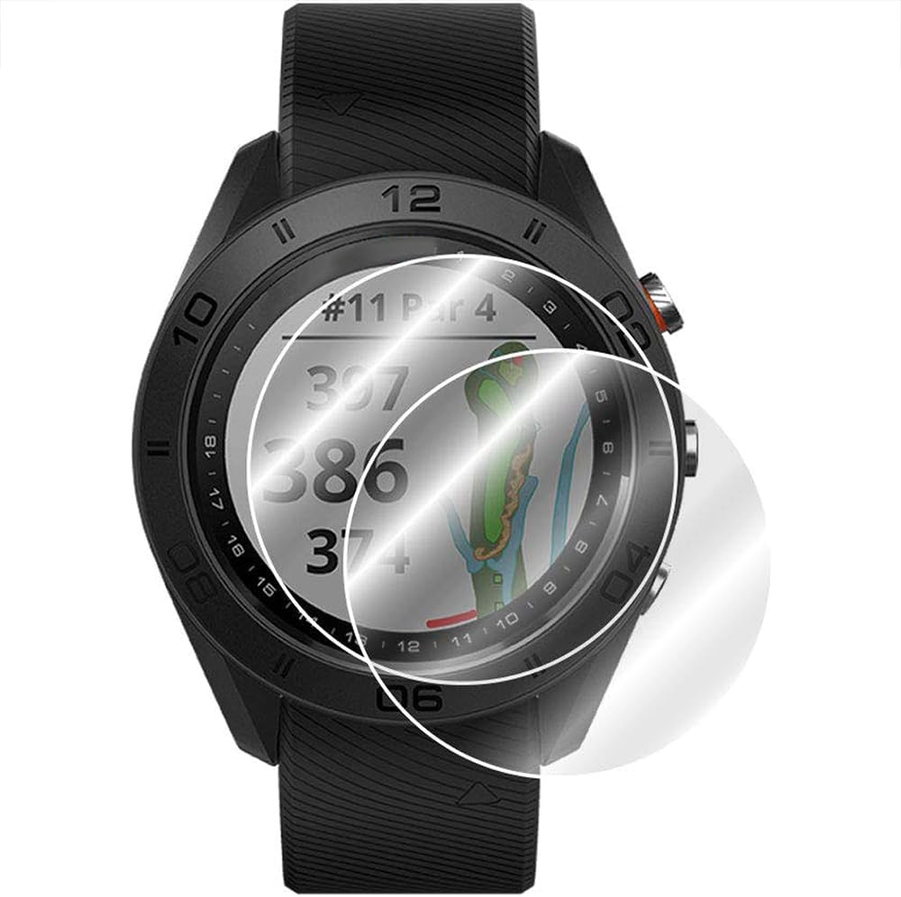 Garmin 010-02785-03 Venu 3S Health Fitness GPS Smartwatch Gold Steel Bezel with Dust Rose Case 41mm Bundle with Dust Cover 3 Pack, 2-Pack Screen Protector and 2 YR CPS Enhanced Protection Pack