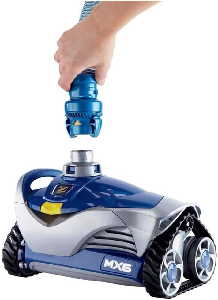 Zodiac MX6 Suction-Side In-Ground Pool Cleaner with Zodiac Cyclonic Leaf Canister, Cyclonic Suction and X-Trax for Extreme Maneuverability