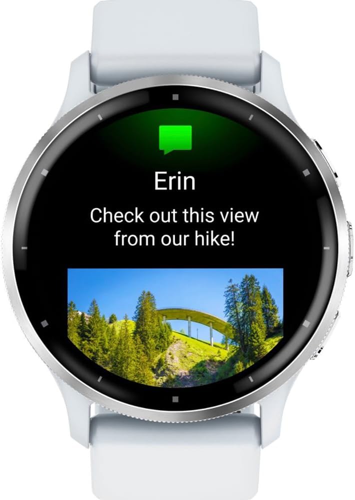 Garmin Venu 3 Health Fitness GPS Smartwatch Silver Steel Bezel w/Whitestone Case (45mm) Bundle with 2 Year Protectio Pack + Deco Essentials Silicone Dust Cover - 3 Pack + 1.4 Inch Screen Protector