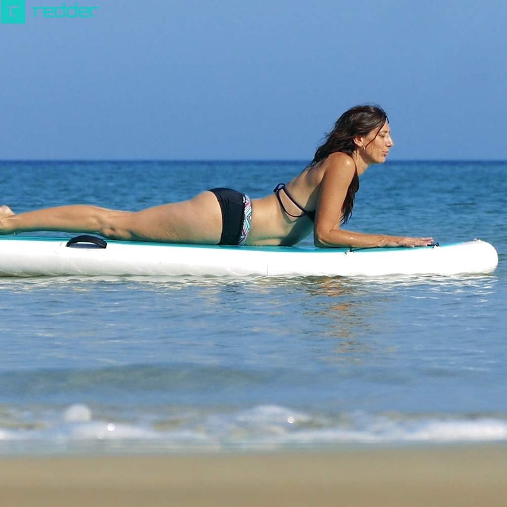 redder Stand Up Paddle Board Inflatable SUP Board for Kids and Adult Stand Up Paddling Board with Leash, Paddle, Backpack, Pump, Repair Kit, Non-Slip Deck Kayak Surfing Fishing SUP Board
