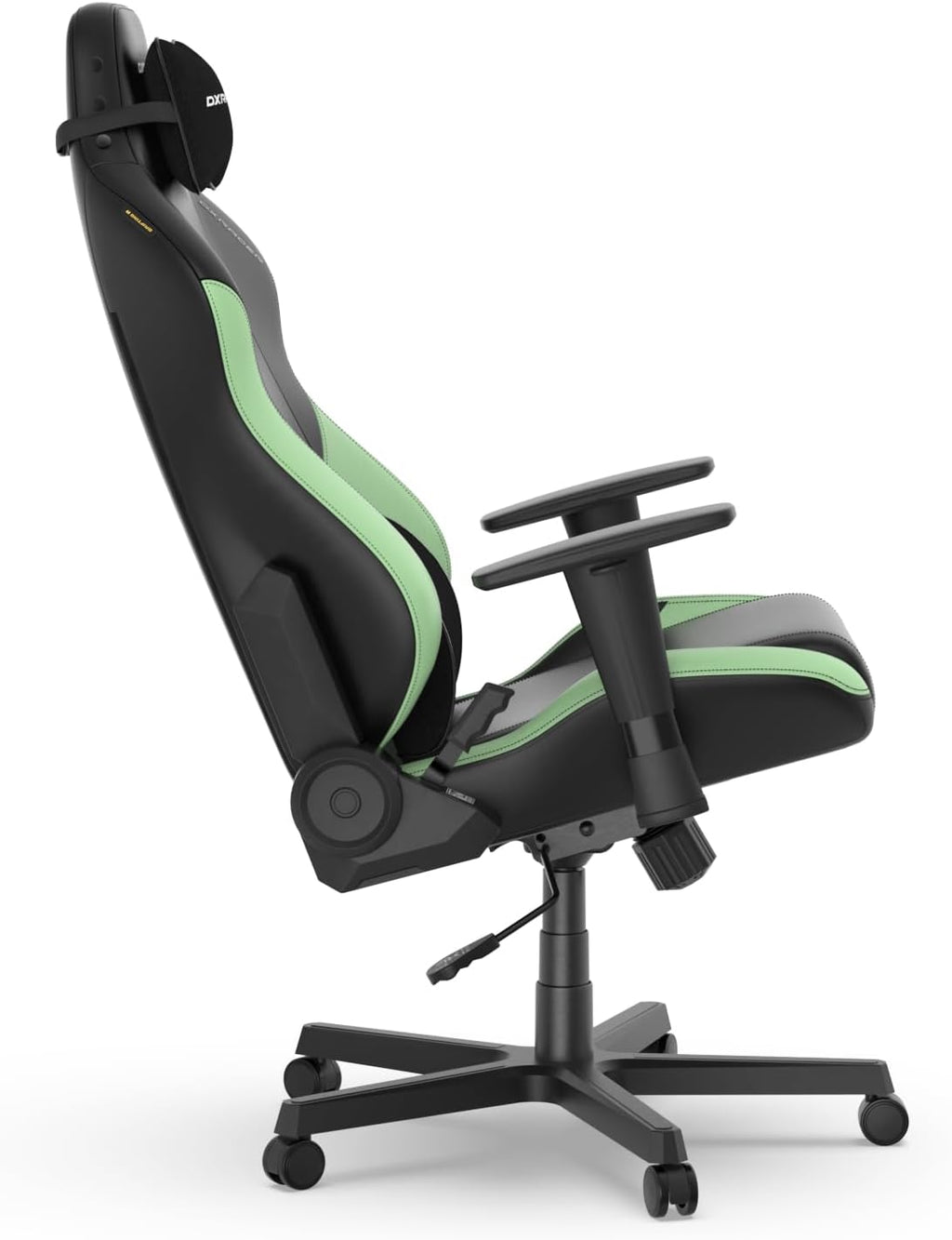 DXRacer Drifting L Ergonomic Video Gaming Chair with Lumbar Support and Headrest, Office Reclining Computer Chair for Adults, Racing Style Height Adjustable (EPU Leatherette, Black Green)