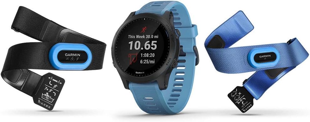 Garmin Forerunner 945 Bundle, Premium GPS Running/Triathlon Smartwatch with Music, Blue (Renewed)