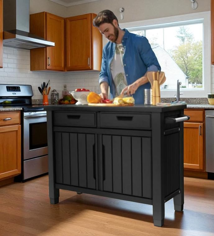 Outdoor Storage Cabinet with Drawers, Entertainment Buffet Table, Graphite Gray, 49.4' W x 35.4' H x 25.3' D