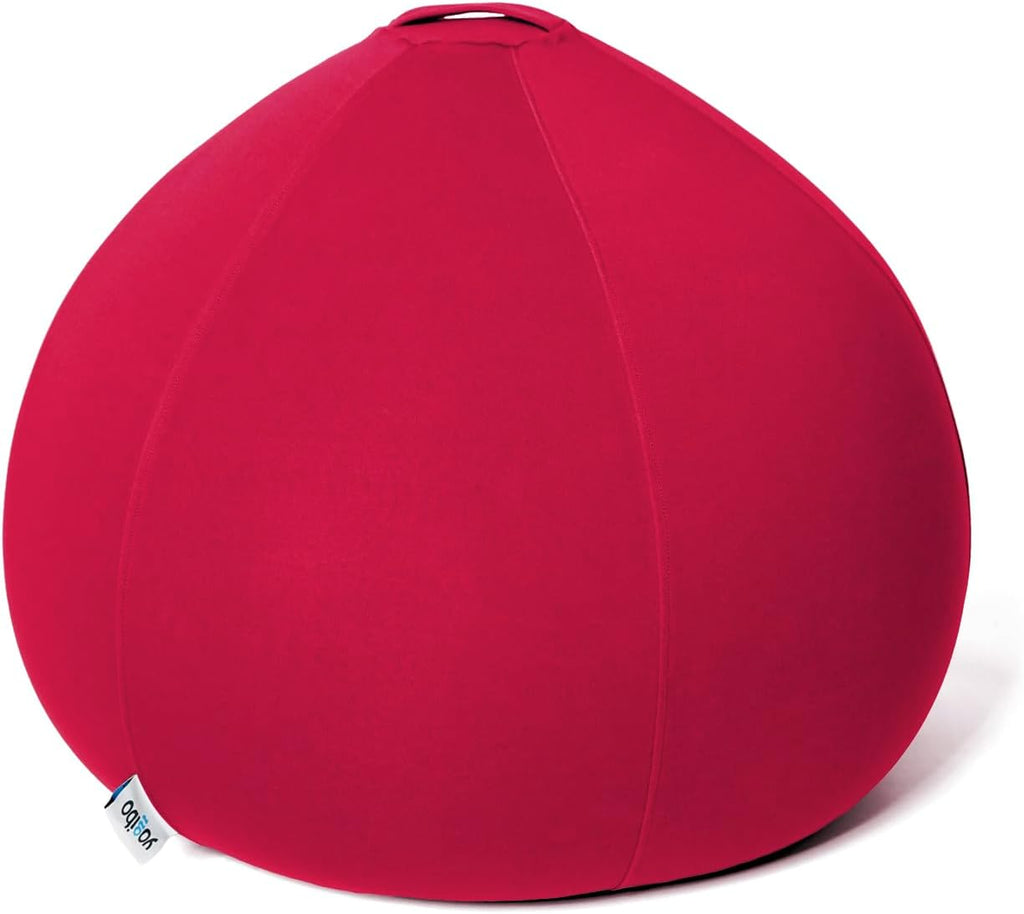 Yogibo Pod X Small Bean Bag Lounger Chair for Adults and Teens with Filling, Soft, Plush, Comfy, Sensory Lounge Beanbag, Washable Cover, Red