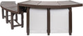 XtremepowerUS SPA Bench Set with Storage & Roller Shades – 2 Medium & 2 Tall Benches, Brown, 400 lbs Capacity, Outdoor Use